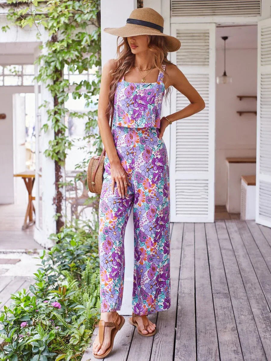 Nympha | Floral Wide-leg Jumpsuit