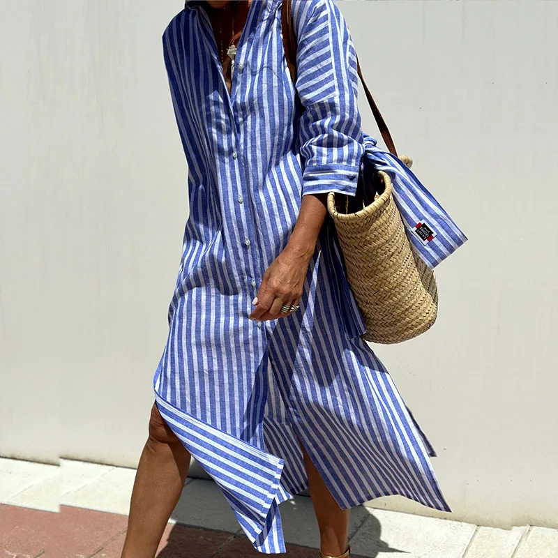 SOPHIE™ | STRIPED SHIRT DRESS