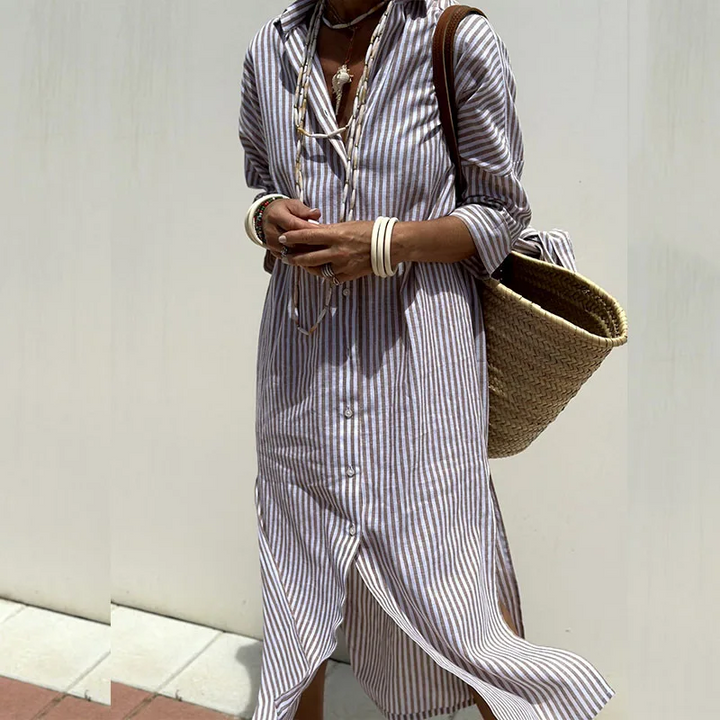 SOPHIE™ | STRIPED SHIRT DRESS