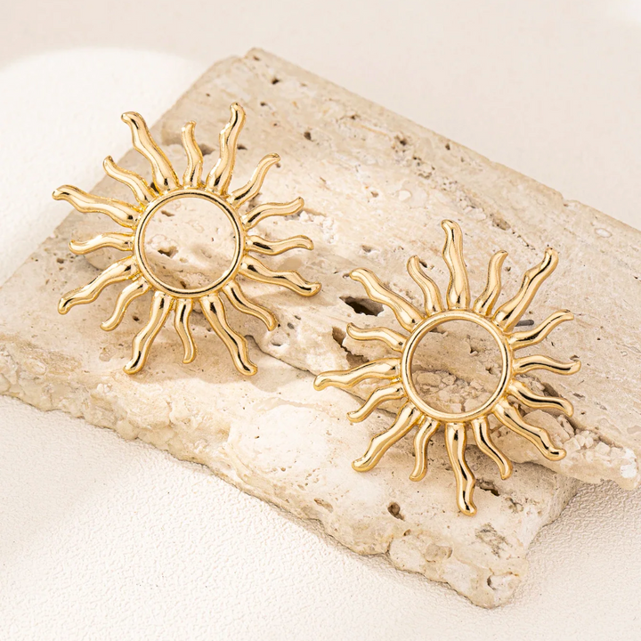 Lunara | Sun Stud Earrings