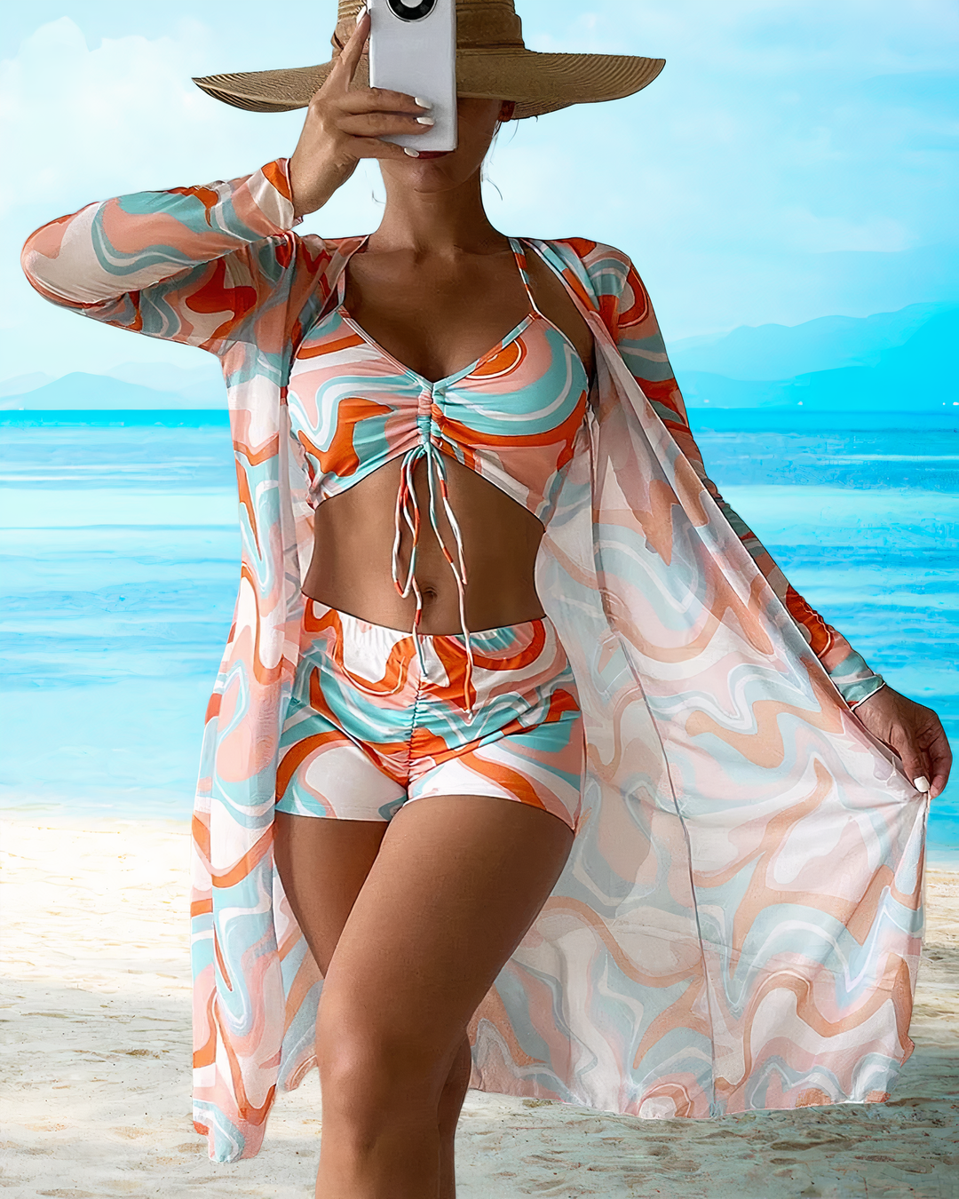 AMALFI™ | 3-PIECE HIGH-WAIST BIKINI  SET